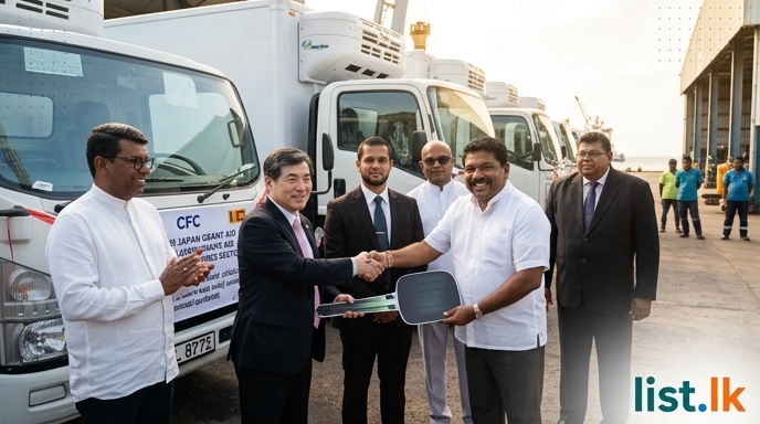 Japan Donates Six Refrigerated Trucks to Boost Sri Lanka's Fisheries Sector
