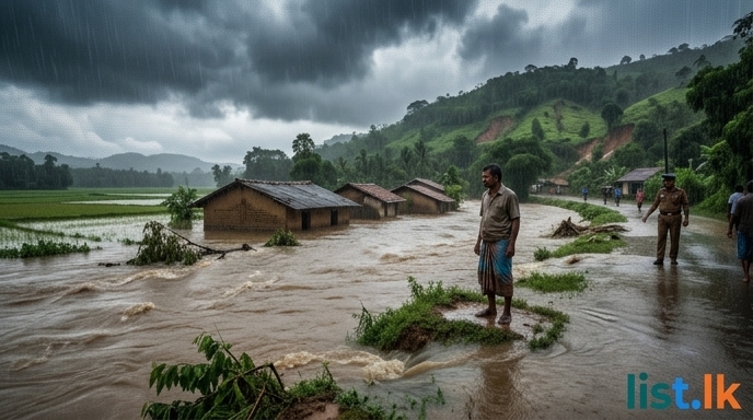 Heavy Rains Swell Rivers Across Sri Lanka, Triggering Flood and Landslide Warnings