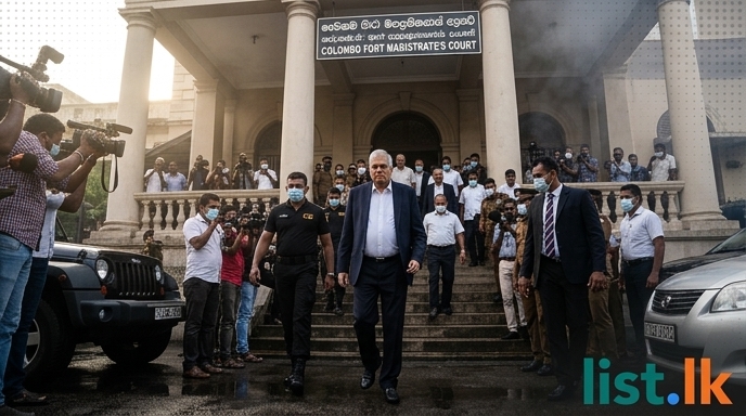Former President Wickremesinghe's Public Fund Misuse Case Heard in Court